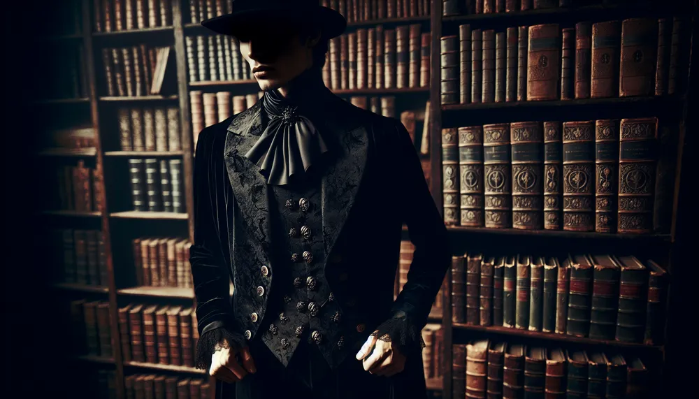 dark romance aesthetic in fashion and literature with a sinister twist