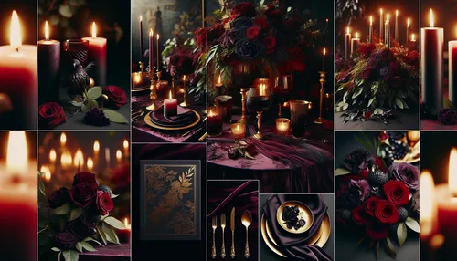 Moody Color Palettes for Dark Romance Weddings