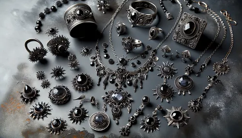 Intricate Dark Romance Jewelry Sets