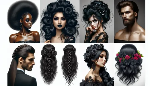 Enthralling Dark Romance Hairstyles for Thick Locks