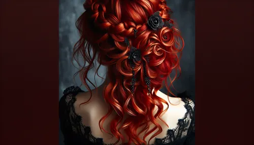 Dark Romance Hairstyles for Red Hair