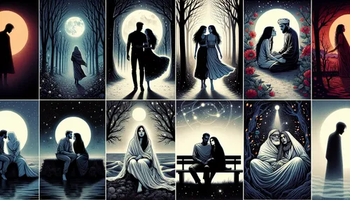 Haunting Love Illustrations: A Glimpse of Dark Romance
